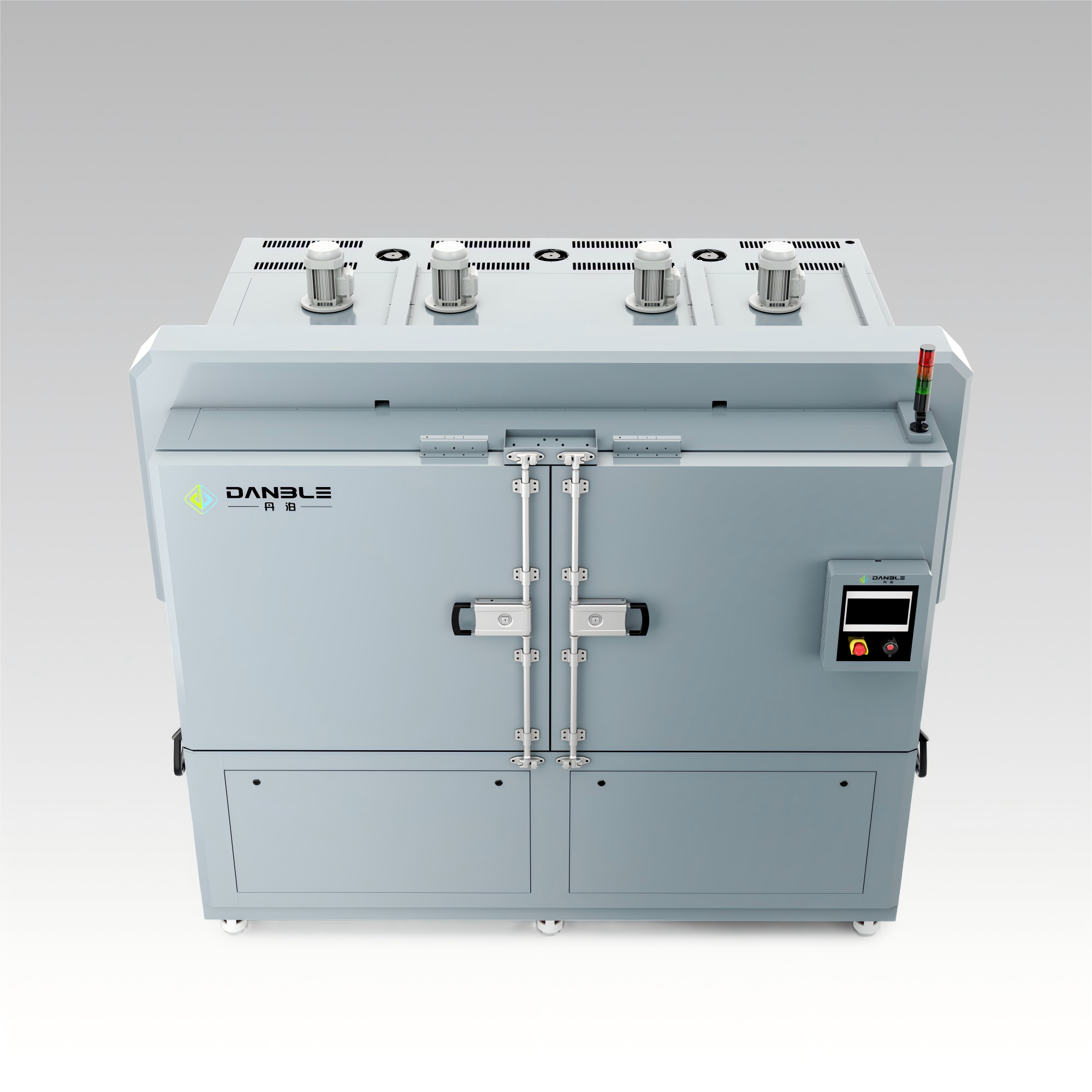 Ruang Kejutan Terma Dwi-Zon 1000L Dengan Bakul Mendatar