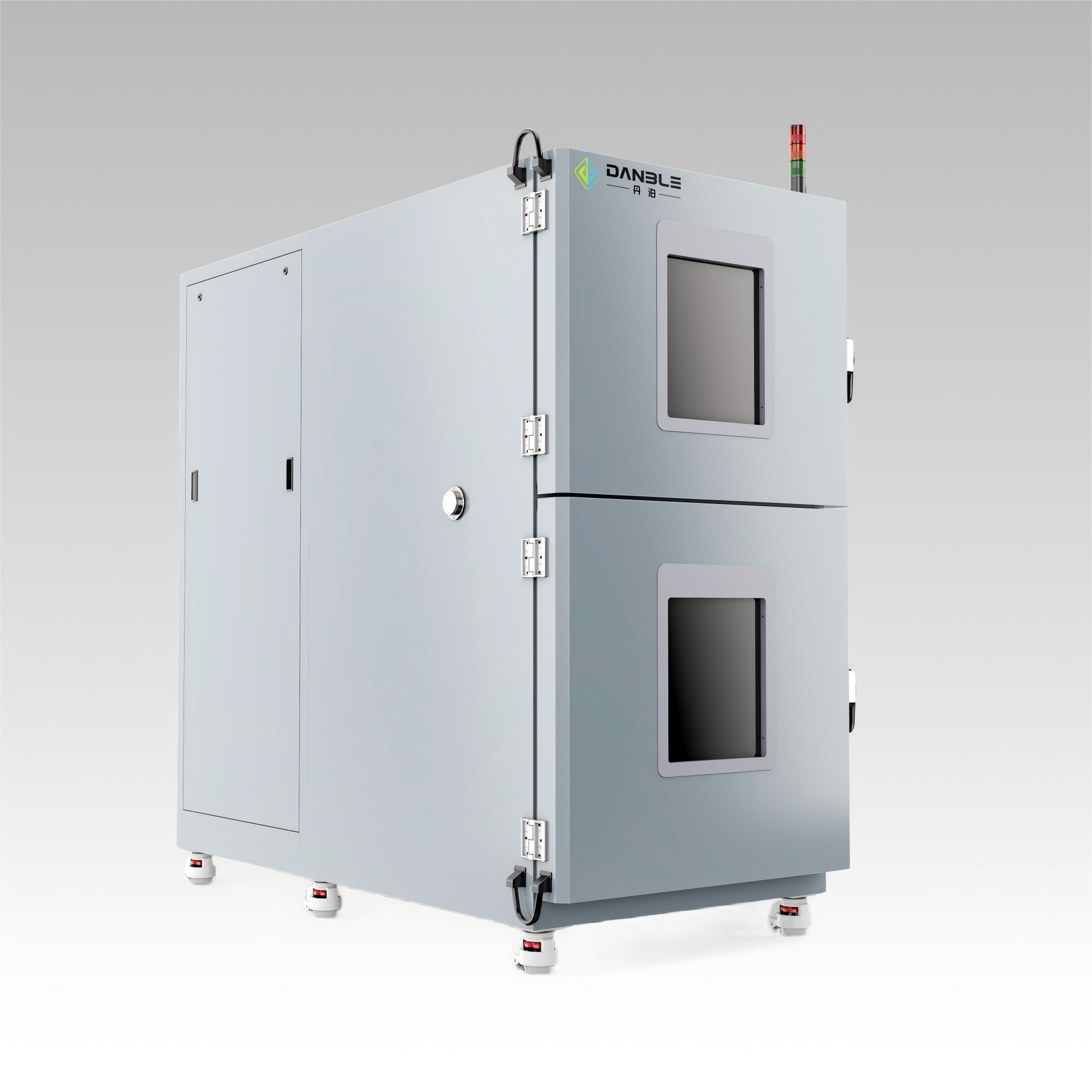 Көтергіш кәрзеңкесі бар қос аймақты термиялық соққы камерасы