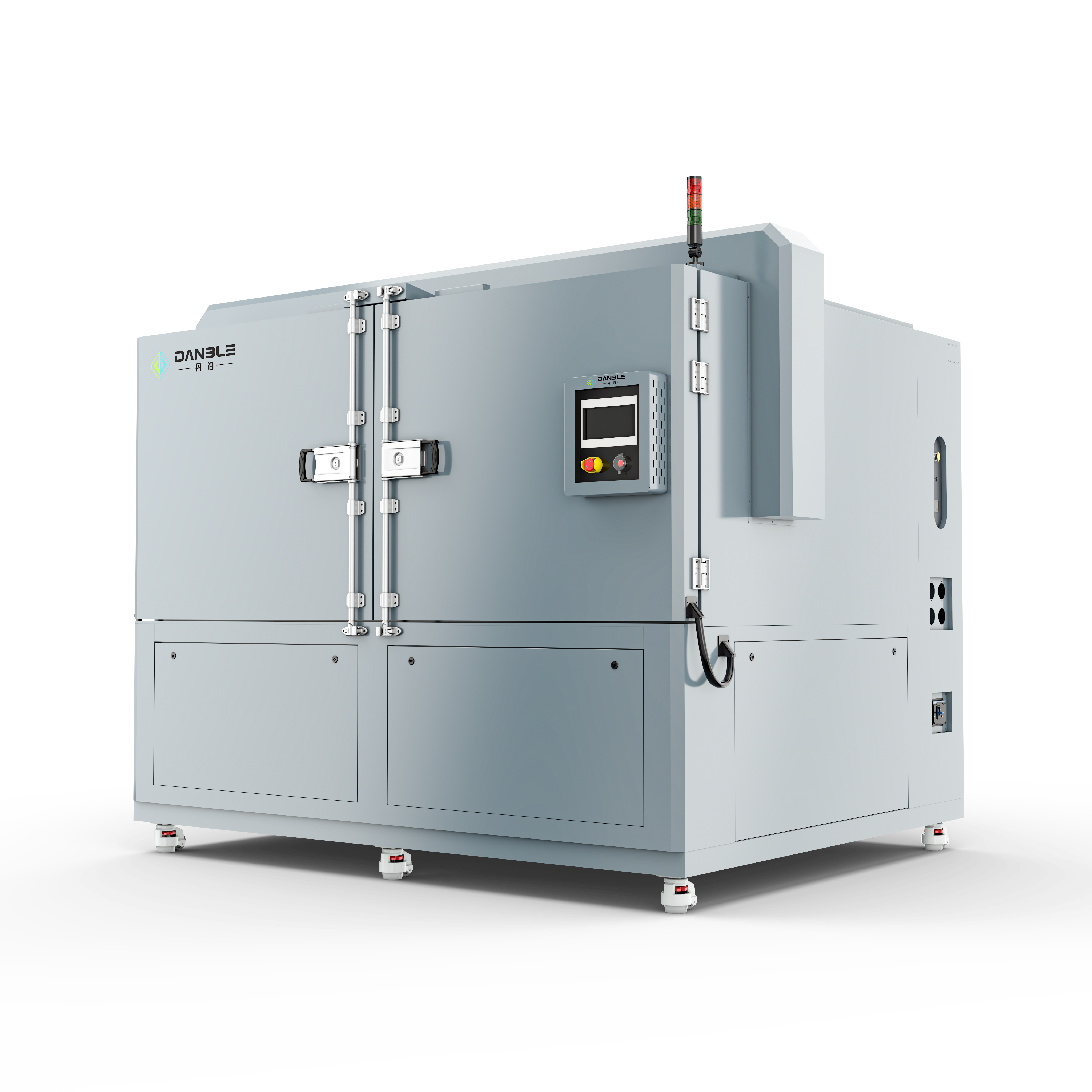 Zwei-Zonen-Thermoschock-Testkammer (von links nach rechts).